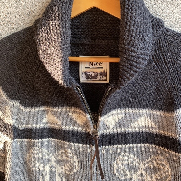 Aritzia TNA Lambswool Zip Up Sweater - Picture 3 of 15